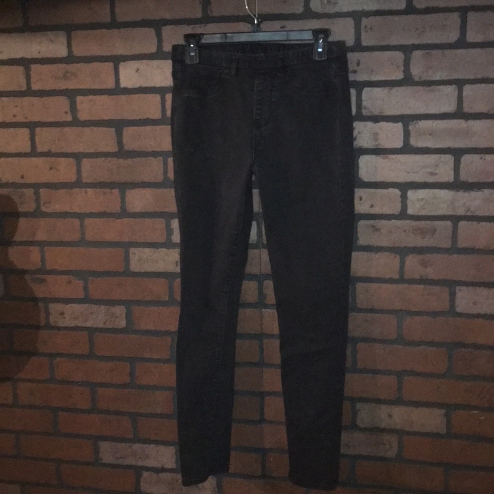 Massini Black Jegging Skinny Jeans Elastic Waist